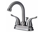 Builders Shoppe 2020BN Two Handle Centerset Lavatory Faucet with Pop Up Drain Brushed Nickel Finish