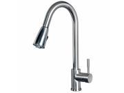 Builders Shoppe 1152SS 16 Single Handle Pull Down Kitchen Faucet Stainless Steel Finish
