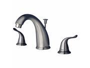 Builders Shoppe 2110BN Two Handle Widespread Lavatory Faucet with Pop Up Drain Brushed Nickel Finish