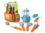 Little Explorer Camping Backpack 9 Piece Play Set