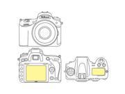 Martin Fields Overlay Plus Screen Protector Nikon D750 Includes Top LCD Protector