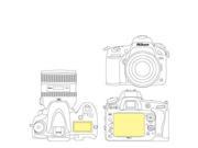 Martin Fields Overlay Plus Screen Protector Nikon D610 Includes Top LCD Screen Protector