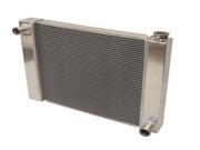 New Fabricated Aluminum Radiator 24 x 19 x 3 Overall For SBC BBC Chevy GM