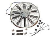 Electric 10 chrome straight blade cooling radiator fan 12V 850cfm