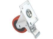 4 Caster Double Locking Swiveling with 4 Hole Mounting Plate