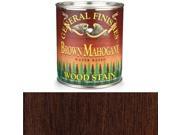 General Finishes Water Based Wood Brown Mahogany Stain Quart