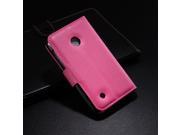 QI Sheng Company TM Case For Nokia Lumia 530 Luxury High Quality wallet Leather Leather Case With Credit Card Holder 9 Color rose red color