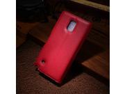 QI Sheng Company TM red case wallet case for Samsung Galaxy note 4 mobile phone holster left open embossed protective sleeve N9100 mobile phone set red color