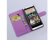 2015 New Luxury Wallet Leather Case Flip Cover For HTC Desire 626 Purple