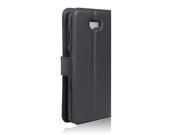 Le Qi TM Flip PU Leather Card Slot Case Magnetic Closure Stand Cover Fashion Wallet Case for Huawei 6X honor 6X 2016 Black