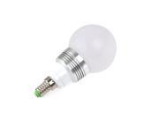 Tinksky 3pcs E14 AC 230V 3W 16 Colors Changing RGB LED Bulb Light Lamp Spotlight with 24 Key IR Remote Control