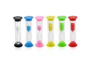 Tinksky Foxnovo 6 Colors 30sec 1min 2min 3mins 5mins 10mins Colorful Hourglass Sandglass Sand Clock Timers