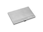 TinkSky Portable Stainless Steel Business Name Credit Card Holder Card Case Silver