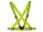 TinkSky Adjustable Nighttime Reflective Vest Crossbelt Shoulder Strap Belt Green