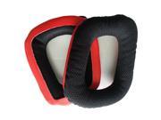 Tinksky Pair of Replacement Breathable Mesh Soft Foam Headphones Earpads Ear Pads Ear Cushions for Logitech G35 G930 G430 Red Black