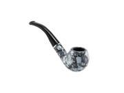 Tinksky Classical Artificial Marble Smoking Pipe Black