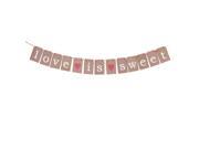 TinkSky Love is Sweet Card Paper Candy Buffet Bunting Banner Coffee