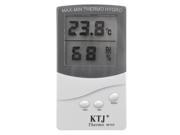 TinkSky TA328 2 in 1 LCD Digital Thermometer Temperature Meter Hygrometer with Stand White
