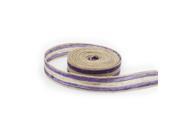 TinkSky 10M 2.5CM Burlap Craft Ribbon for DIY Crafts Party Wedding Gift Package Purple