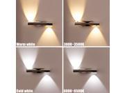 TinkSky AC 90 265V 2W LED Hotel Restroom Bathroom Wall Light Bed Lamp Warm White Black