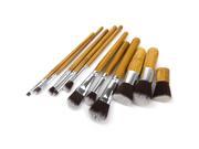 TinkSky 11pcs Portable Bamboo Cosmetic Makeup Brushes Set with Pouch