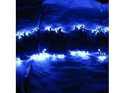 TinkSky Waterproof 12M 100 LED Solar Panel LED String Light Garden Outdoor Christmas Light Blue