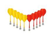 TinkSky Foxnovo 10pcs Plastic Wing Magnetic Darts Bullseye Target Game Toys Red Yellow