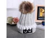 TinkSky Women Crochet Wool Knit Beanie Beret Ski Ball Cap Baggy Winter Warm Hat