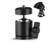 TinkSky Mini Tripod Head Tripod Ball Head 1 4 Threaded Camera 360 Degrees Camcorder Black