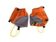 TinkSky Pair of Outdoor Waterproof Ankle Walking Gaiters Hiking Orange