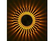 TinkSky Home Lighting LED 3W Porch Decor Wall Lamp Aluminum Sunflower Flush Ceiling Light Yellow Light