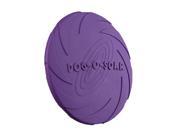 TinkSky Flying Discs Frisbee Toys Water Bowl for Dogs Pets Size L Purple