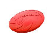 TinkSky Flying Discs Frisbee Toys Water Bowl for Dogs Pets Size L Red