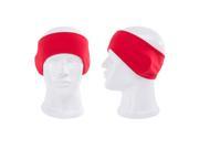 TinkSky Unisex Ear Warmer Winter Headbands Fleece Thermal Ski Ear Muff Stretch Spandex Hair Band Accessories Red