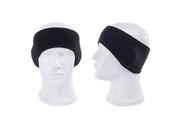 TinkSky Unisex Ear Warmer Winter Headbands Fleece Thermal Ski Ear Muff Stretch Spandex Hair Band Accessories Black