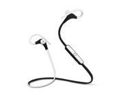 Foxnovo Wireless Sports Stereo Sweatproof Bluetooth Earphone Headphone Earbuds Headset Black White