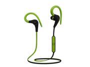 Foxnovo Wireless Sports Stereo Sweatproof Bluetooth Earphone Headphone Earbuds Headset Black Green