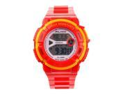 TinkSky A14103 Waterproof Students Children Digital LED Sports Wrist Watch with Date Alarm Stopwatch Red