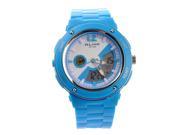 TinkSky AK14105 Waterproof Children s Dual Time Sports LED Digital Quartz Wrist Watch with Date Alarm Stopwatch Sky blue