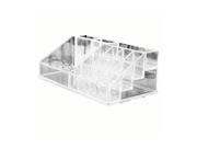 TinkSky 16 Compartment Transparent Cosmetics Crystal Storage Case Box Organizer