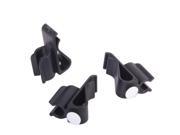 TinkSky 3pcs Golf Bag Clip On Putter Holder Golf Organizer Club Clip Ball Marker Black