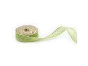 TinkSky 10M 2.5CM Burlap Craft Ribbon for DIY Crafts Party Wedding Gift Package Light Green