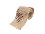 TinkSky 2M 6CM Break Line Style Craft Ribbon for DIY Crafts Home Wedding Christmas Decoration Brown