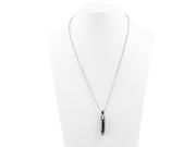 TinkSky Stainless Steel Bullet Pendant Necklace Pill Case Holder Cremation Urn Case Silver