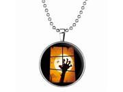 TinkSky Halloween Moon and Hand Luminous Jewelry Necklace Pendant