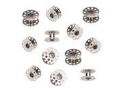 TinkSky 20pcs 20mm Diameter Domestic Sewing Machine Metal Bobbins for Brother Singer Toyota Janome Silver