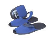 TinkSky Travel Icons TF601 2 in 1 Portable Folding Non slip Travel Slippers Sandals for Men and Women Size M Blue