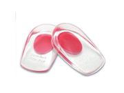TinkSky Pair of Foot Care Gel Silicone Shoes Pads Thenar Heel Insoles Cushion Massager Red