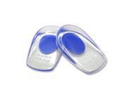 TinkSky Pair of Foot Care Gel Silicone Shoes Pads Thenar Heel Insoles Cushion Massager Blue