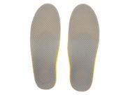 TinkSky A Pair of Women s Breathable Mesh Arch Support Orthotic Shoes Insoles Inserts Full Shoe Pads for Shoe Size 36 41 Grey Yellow